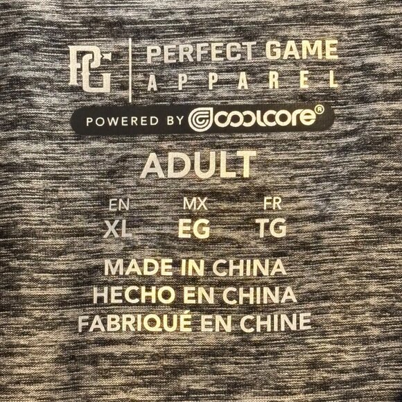 Perfect Game Apparel Men’s Size XL Coolcore Gray Polo Golf Shirt - Picture 4 of 9